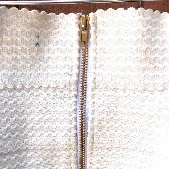 Honey Punch A-Line Bandage Skirt White - Picture 7 of 9